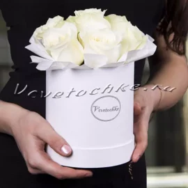 Шляпная коробка Demi «Розы Белые»
