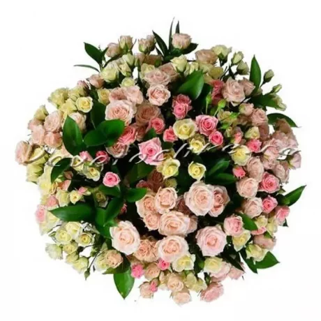 Букет "Бело-розовый", Доставка цветов Тольятти, цветы Тольятти, Vcvetochke