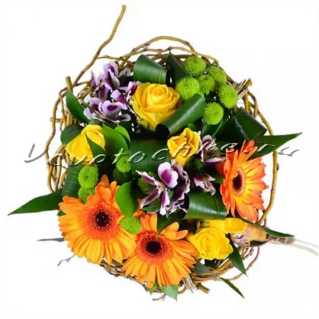 Букет "Уютное гнездышко", Доставка цветов Тольятти, цветы Тольятти, Vcvetochke