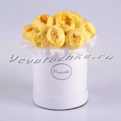 Шляпная коробка Demi "Роза Каталина", Доставка цветов Тольятти, цветы Тольятти, Vcvetochke