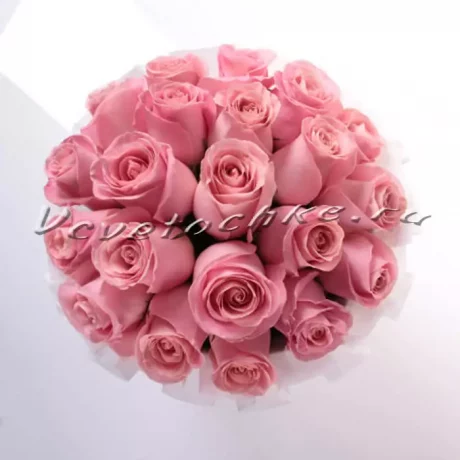 Шляпная коробка Grand "Розы Розовые", Доставка цветов Тольятти, цветы Тольятти, Vcvetochke