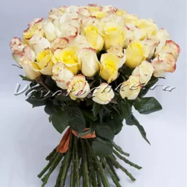 Букет «61 роза желтых оттенков»
