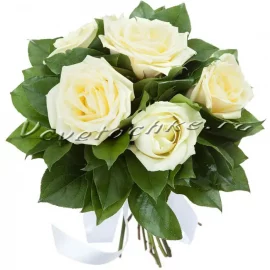 Букет «5 белых роз»