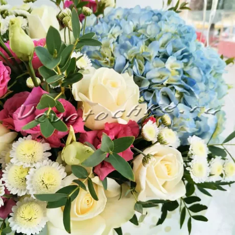 Шляпная коробка "Селена", Доставка цветов Тольятти, цветы Тольятти, Vcvetochke