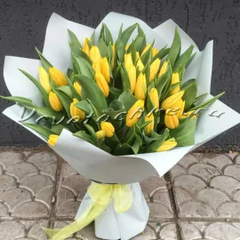 Букет «45 желтых тюльпанов»