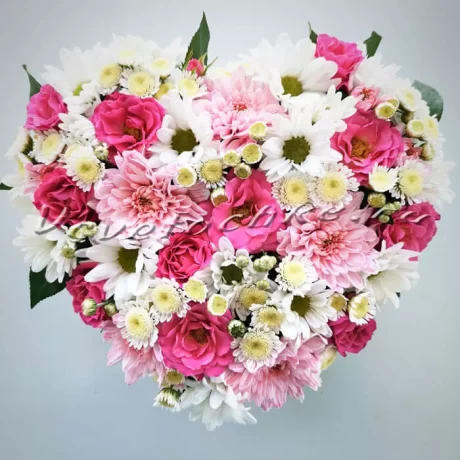 Шляпная коробка "Авда", Доставка цветов Тольятти, цветы Тольятти, Vcvetochke